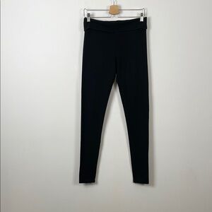 Victoria's Secret Fold Over Bling Wome's M Black Yoga Skinny Ankle Leggings Pant